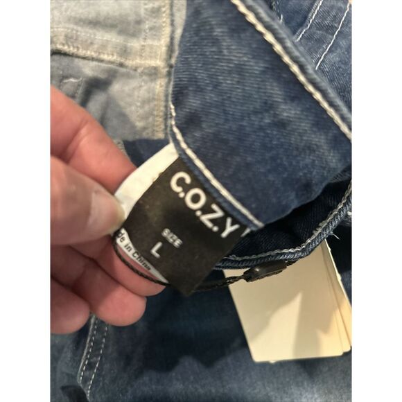 C.O.Z.Y Womens Size Large 32 x 30 Boot Cut Blue Denim Jeans - Picture 6 of 6